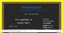 Desktop Screenshot of freerangegeek.wordpress.com