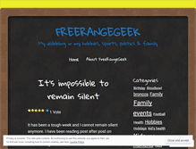 Tablet Screenshot of freerangegeek.wordpress.com