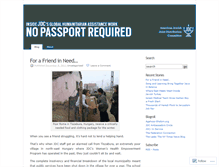 Tablet Screenshot of nopassportrequired.wordpress.com