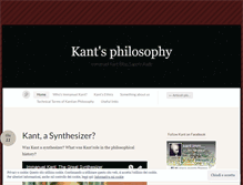 Tablet Screenshot of kantphilosophy.wordpress.com