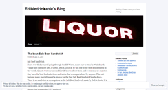 Desktop Screenshot of edibledrinkable.wordpress.com