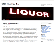 Tablet Screenshot of edibledrinkable.wordpress.com