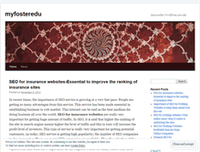Tablet Screenshot of myfosteredu.wordpress.com