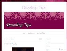 Tablet Screenshot of dazzlingtips.wordpress.com