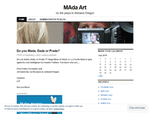 Tablet Screenshot of madashellgallery.wordpress.com