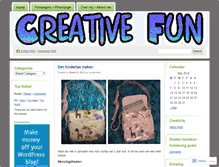 Tablet Screenshot of creativefun.wordpress.com