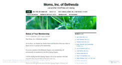 Desktop Screenshot of momsincbethesda.wordpress.com