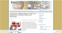 Desktop Screenshot of evangelicalcatholicism.wordpress.com