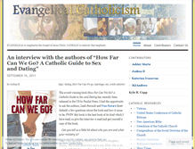 Tablet Screenshot of evangelicalcatholicism.wordpress.com