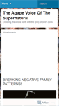Mobile Screenshot of agapevoice.wordpress.com