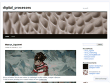Tablet Screenshot of digitalprocesses.wordpress.com