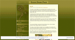 Desktop Screenshot of elegiesokpagi.wordpress.com