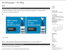 Tablet Screenshot of biergruppe.wordpress.com