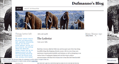 Desktop Screenshot of dufmanno.wordpress.com