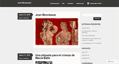 Desktop Screenshot of joanbennassar.wordpress.com