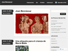 Tablet Screenshot of joanbennassar.wordpress.com