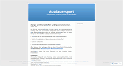 Desktop Screenshot of marathonlaufenvorbereitung.wordpress.com