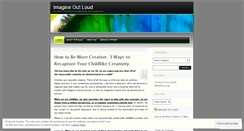 Desktop Screenshot of imagineoutloud.wordpress.com