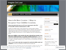 Tablet Screenshot of imagineoutloud.wordpress.com