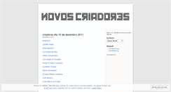 Desktop Screenshot of novoscriadores.wordpress.com