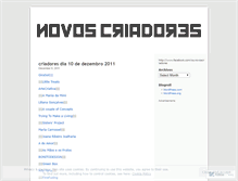 Tablet Screenshot of novoscriadores.wordpress.com