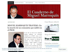 Tablet Screenshot of miguelmarroquintravieso.wordpress.com