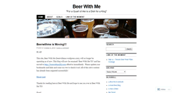 Desktop Screenshot of beerwithme.wordpress.com