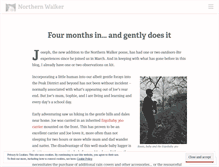 Tablet Screenshot of northernwalker.wordpress.com