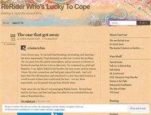 Tablet Screenshot of luckytocope.wordpress.com