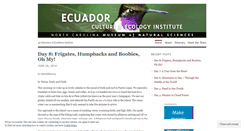 Desktop Screenshot of ecuadorinstitute.wordpress.com