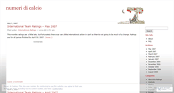 Desktop Screenshot of numeridicalcio.wordpress.com