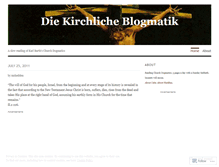 Tablet Screenshot of kirchlicheblogmatik.wordpress.com