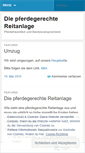 Mobile Screenshot of pferdegerechtereitanlage.wordpress.com
