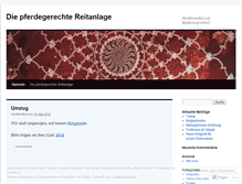 Tablet Screenshot of pferdegerechtereitanlage.wordpress.com