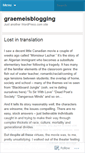 Mobile Screenshot of graemeisblogging.wordpress.com