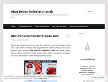Tablet Screenshot of obatbebaskolesterolanak.wordpress.com