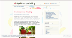 Desktop Screenshot of mywhitepurple.wordpress.com