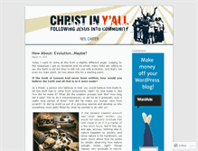 Tablet Screenshot of christinyall.wordpress.com