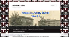 Desktop Screenshot of hancockalumni.wordpress.com