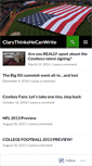 Mobile Screenshot of clarythinkshecanwrite.wordpress.com