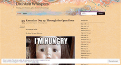 Desktop Screenshot of drunkenwhispers.wordpress.com