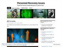 Tablet Screenshot of personnelrecovery.wordpress.com