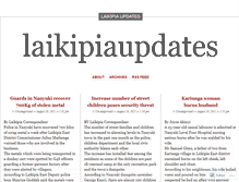 Tablet Screenshot of laikipiaupdates.wordpress.com