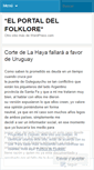 Mobile Screenshot of elportaldelfolklore.wordpress.com
