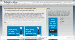 Desktop Screenshot of fakenewsblog.wordpress.com