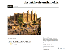 Tablet Screenshot of despatchesfromtimbuktu.wordpress.com