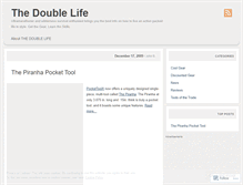 Tablet Screenshot of doublelifegear.wordpress.com