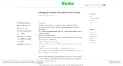 Desktop Screenshot of ffmbc.wordpress.com