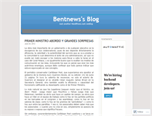 Tablet Screenshot of bentnews.wordpress.com