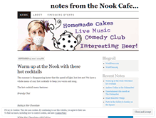 Tablet Screenshot of nookcafe.wordpress.com